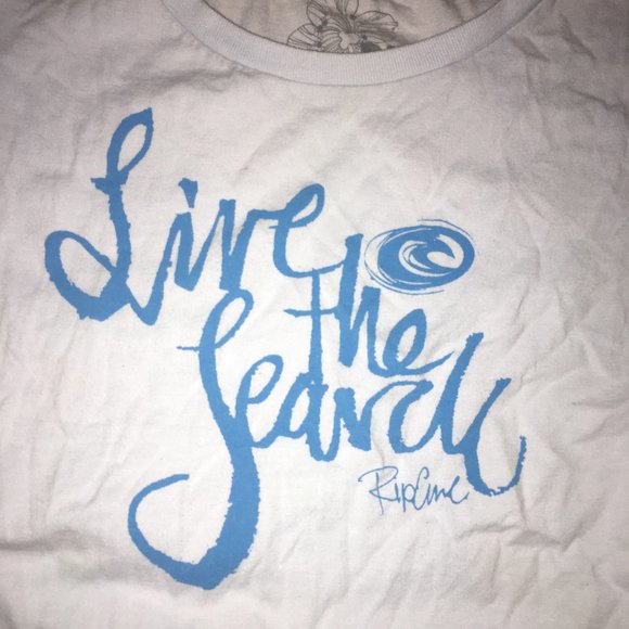 Light Blue Ripcurl Surfing Tee Shirt - Picture 2 of 2